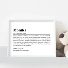 Die Bedeutung des Namens Monika: Ein Name, der "Beraterin" oder "einzigartig" bedeutet. Monika steht für Weisheit, Stärke und Hoffnung.