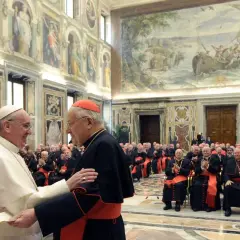 Papst Franziskus und Kardinal Angelo Sodano im Vatikan.